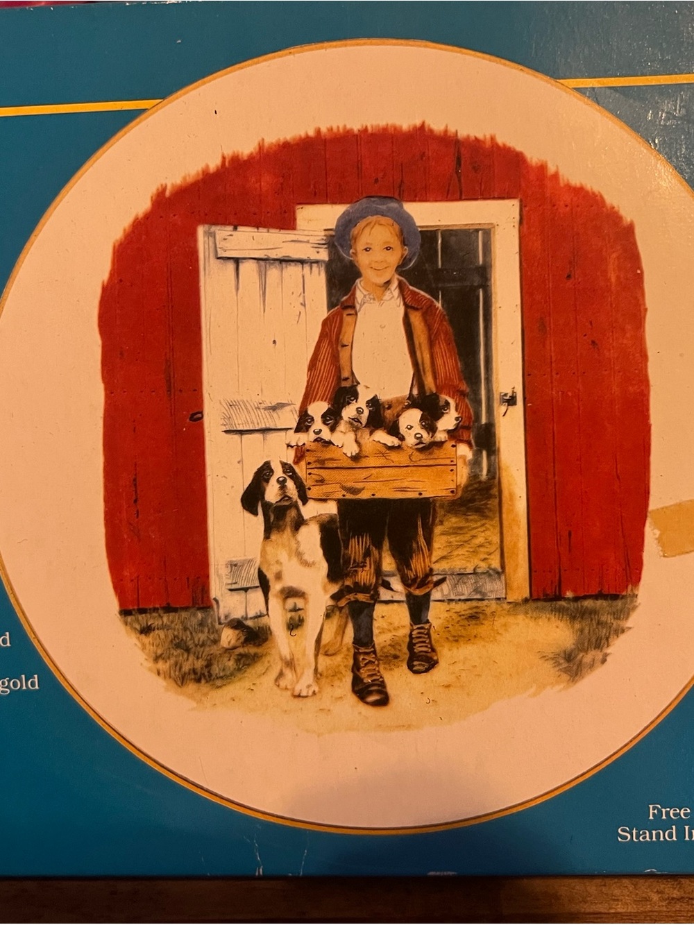 Norman Rockwell “Puppy Love” Decorative Plate